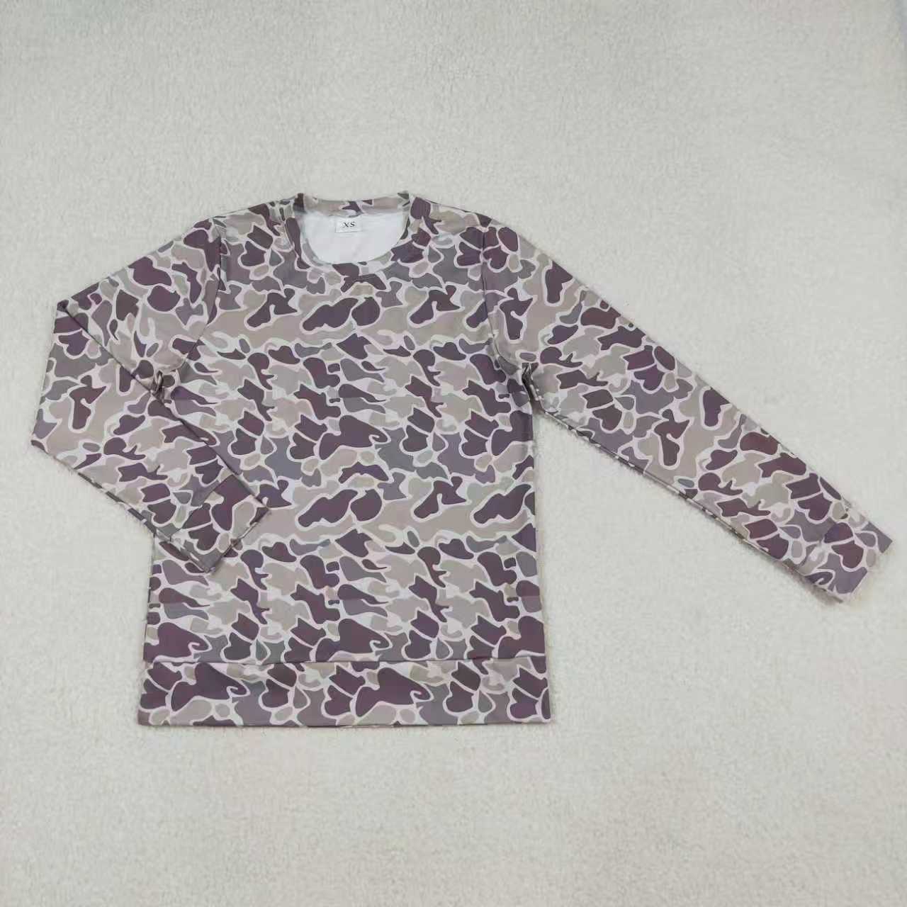 Sibling Adult Women Camo Long Sleeves Yoga Active Tee Shirts Tops C10.25