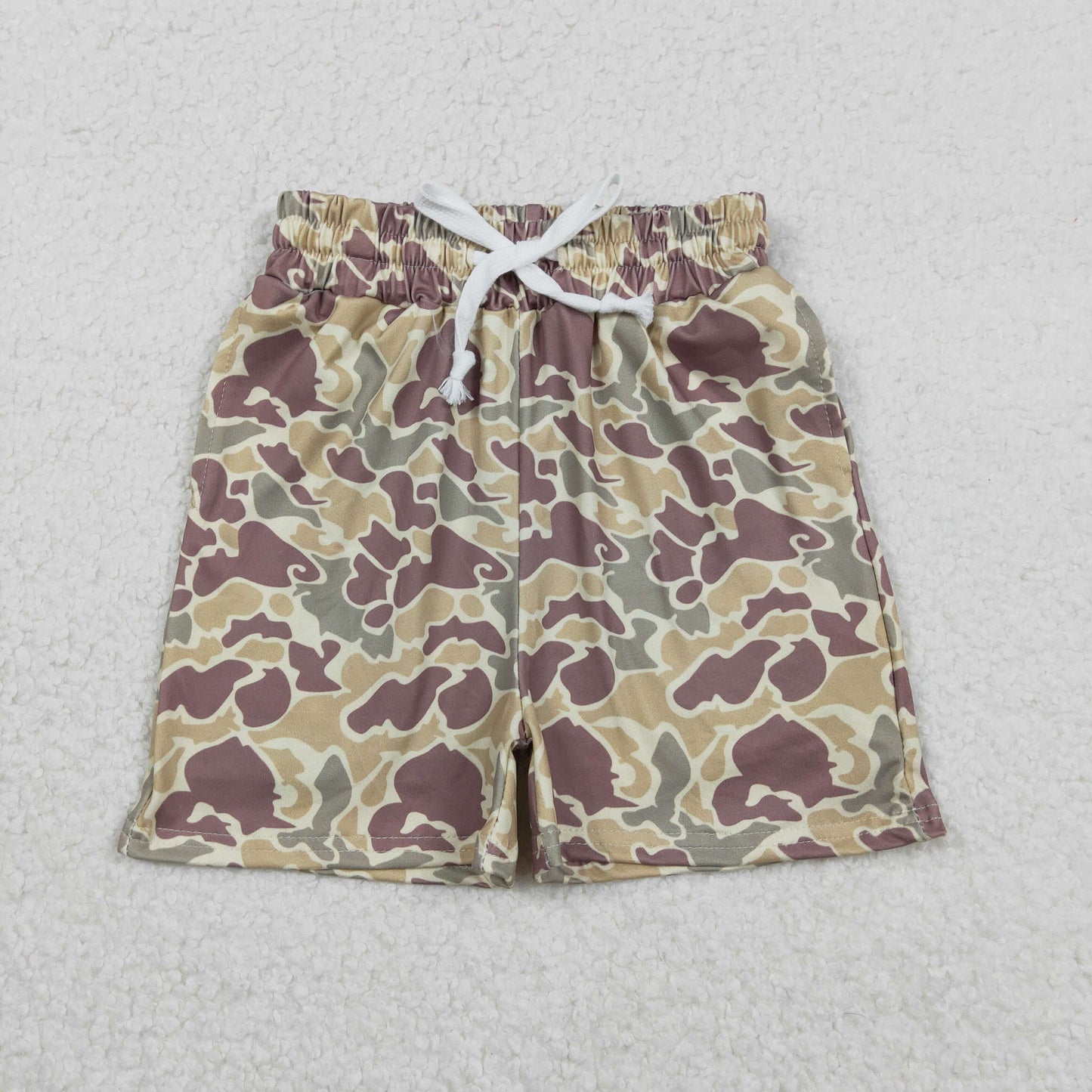 SS0696 Baby Boys Green Camo Shorts Bottoms C11.21