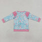 GT0763 Baby Girls Light Pink Seaweed Long Sleeve Tee Shirts Tops