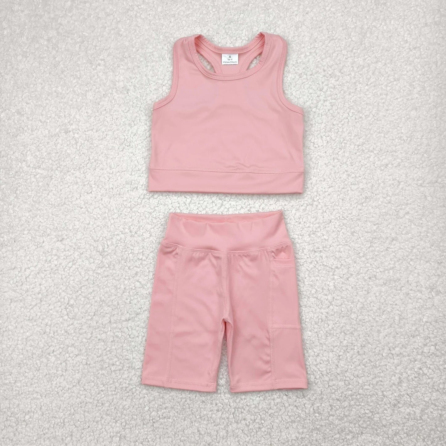 Sibling Baby Girls Athletic Active Wear Top Shorts Clothes Sets 4.30
