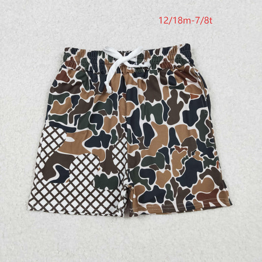 SS0651 Baby Boys Dark Green Camo Drip Team Shorts Bottom C10.24