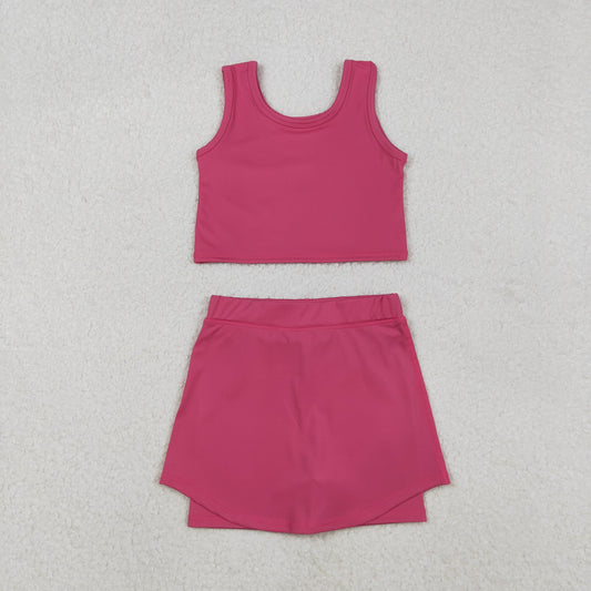 GSD2657 Baby Girls Sleeveless Watermelon Vest Top Short Skirts Yoga Set C11.7