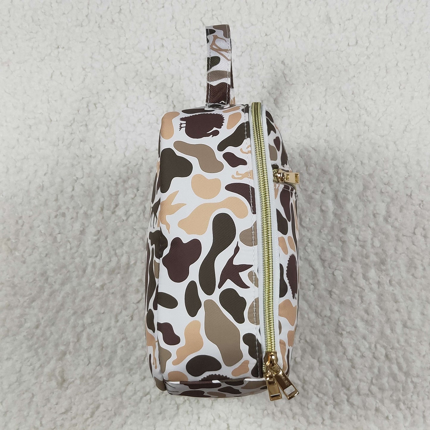 BA0305 Green Deer Western Camo Print Zipper Lunch Bags 7.7