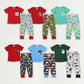 Sibling Brother Baby Boys Dinosaurs Pocket Tee Tops Pants Clothes Sets