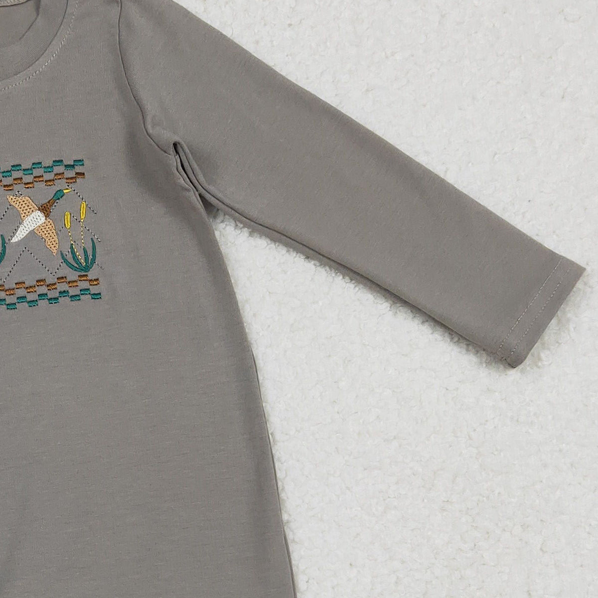 RTS LR2909 Baby Boys Winter Romper Embroidery Dog Ducks Baby Boys Hunting Rompers