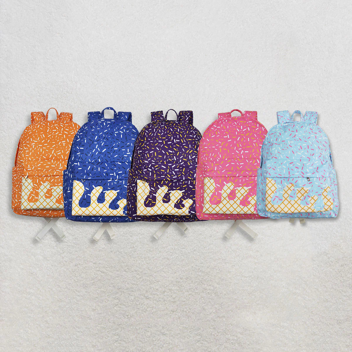 Sibling Baby Boys Girls Drip Sprinkles School Back Bags C11.25