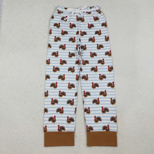 P0516 Adult Women Thanksgiving Turkey Bottom Pants Pajamas C10.15