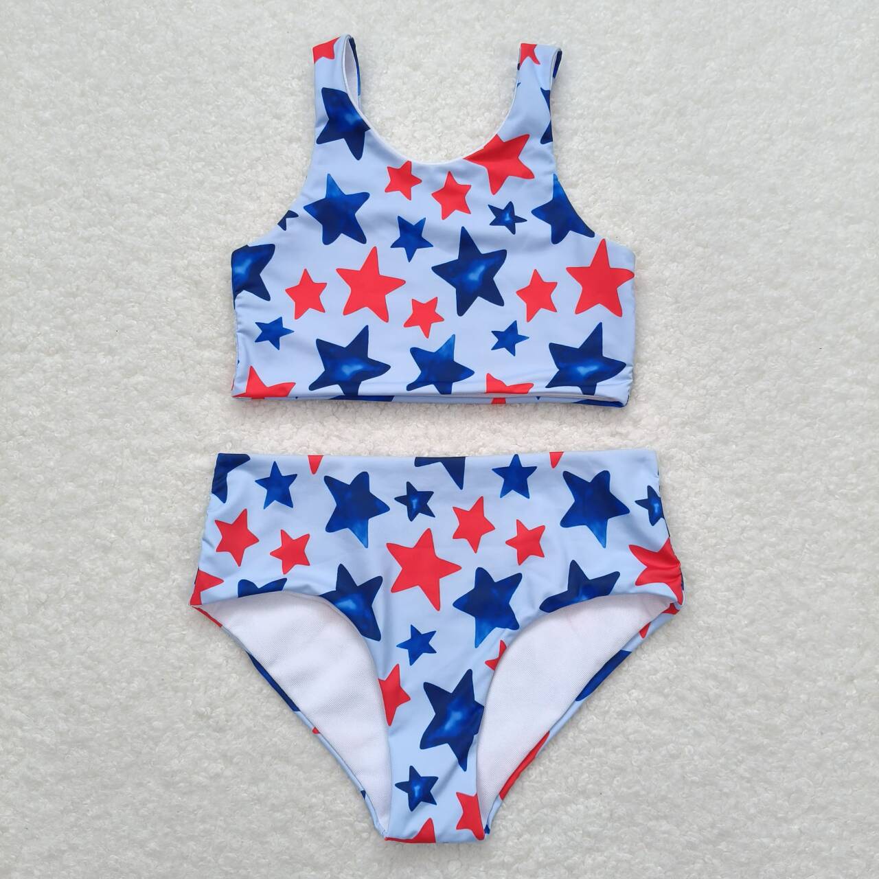 S0228 July 4th Star Blue swimsuit