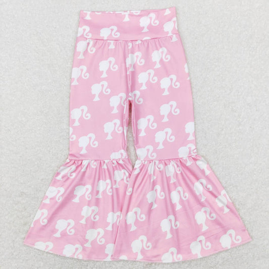 P0264 baby girls trousers head pink pants