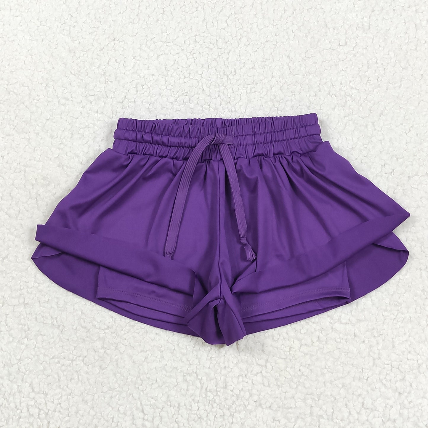 SS0602 Baby Girls Purple Yoga Shorts Bottoms 5.17