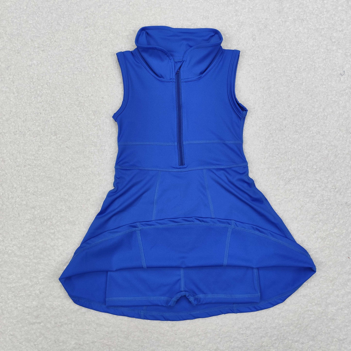 GSD1381 Baby Girls Royal Blue Athletic Active Wear Knee Length Dresses