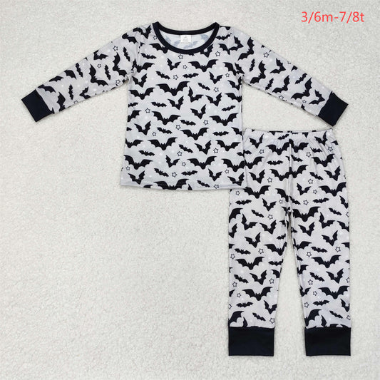 BLP0520 Bamboo Halloween Bat Long sleeve long pants pajama set