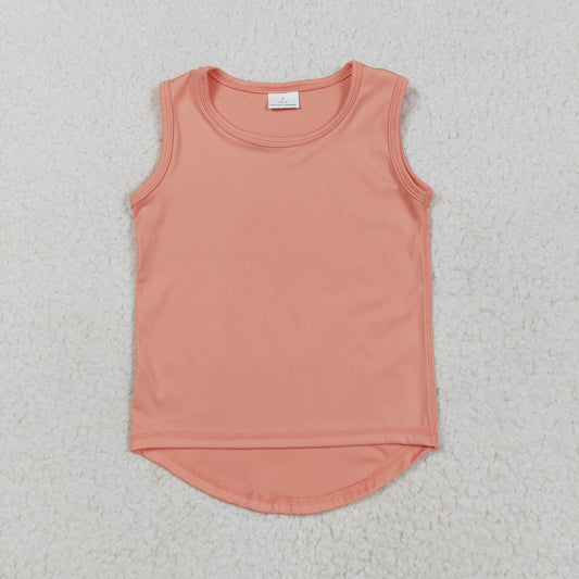 GT0984 Baby Girls Peach Sleeveless Vests Top 5.23