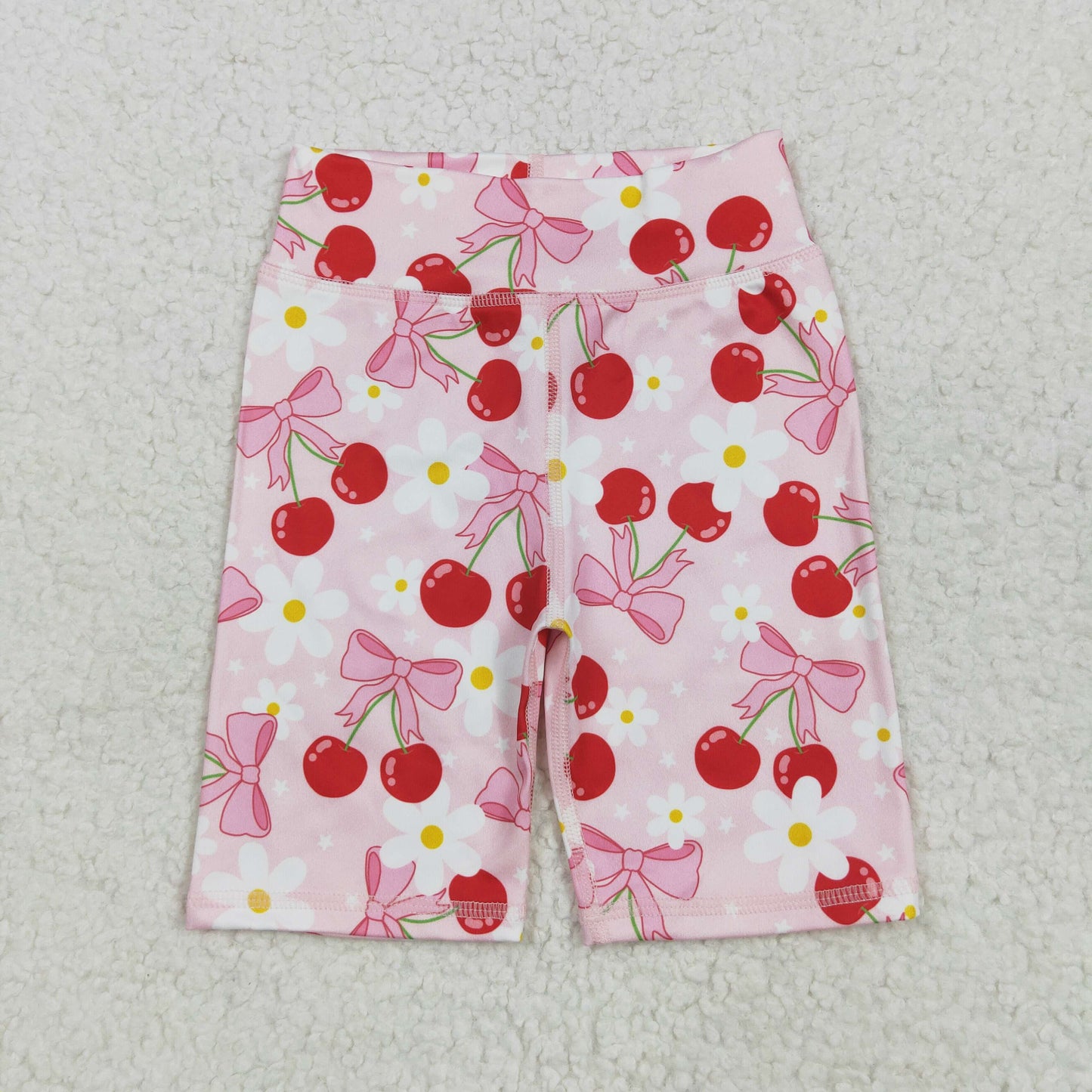 SS0541 Baby Girls Pink Bows Flowers Biking Shorts Bottoms  5.5