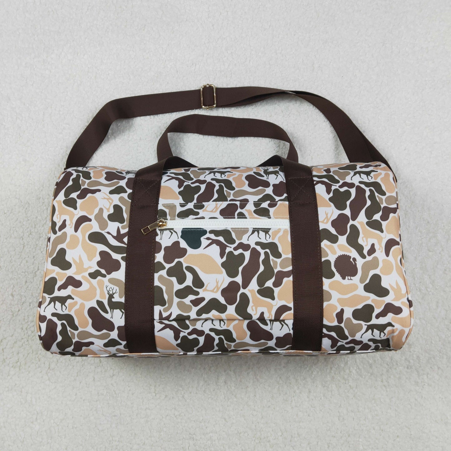 BA0287 Women Camouflage Deers Hunting Duffle Gym Bag