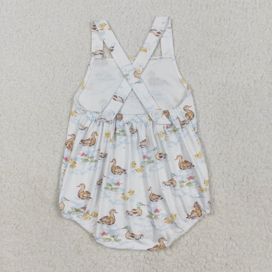 SR3029 Baby Boys Strap Ducks Bubble Romper 5.6