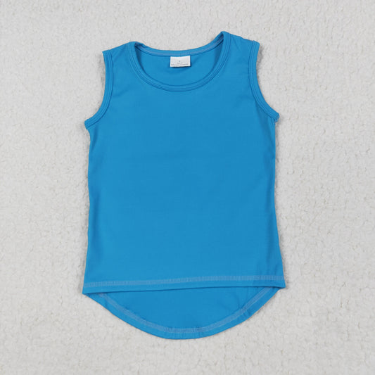 GT0986 Baby Girls Blue Sleeveless Vests Top 5.24