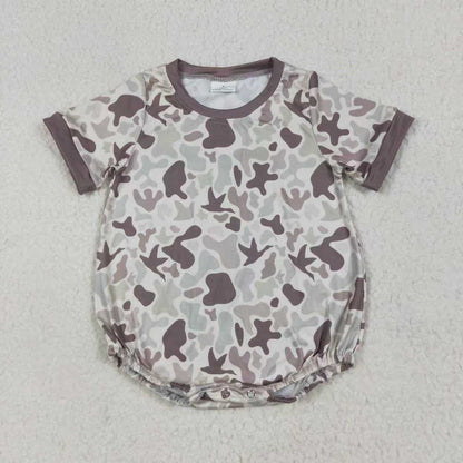 Sibling Baby Boys Short Sleeves Southern Camo Rompers C11.1