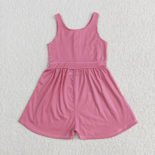 SR3024 Baby Girls Pink Sleeveless Yoga Jumpsuit 5.19