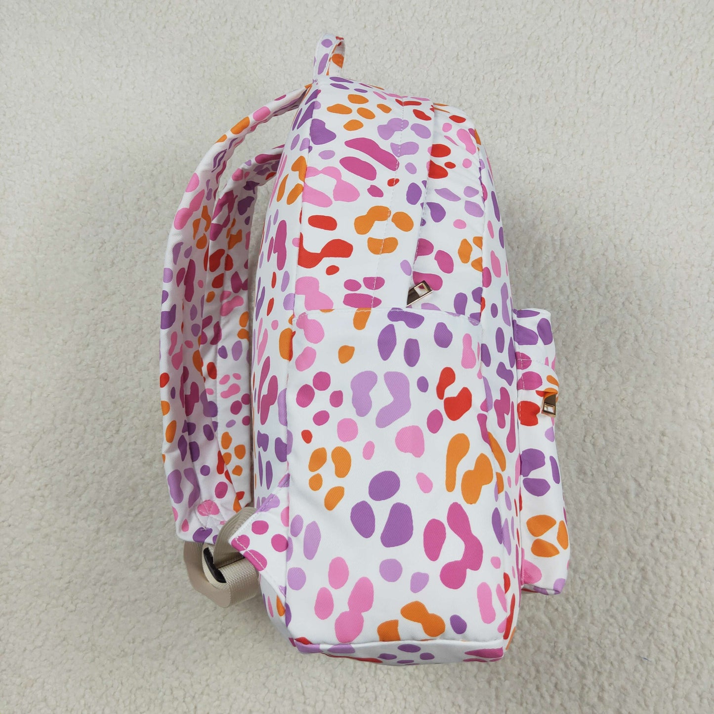 BA0307 Baby Girls Pink Leopard Ruffle School Bags 7.29
