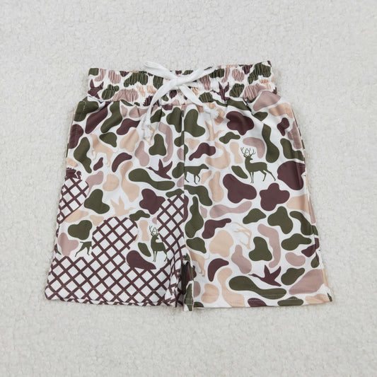 SS0652 Baby Boys Dog Duck Deer Camo Drip Team Shorts Bottom C10.22