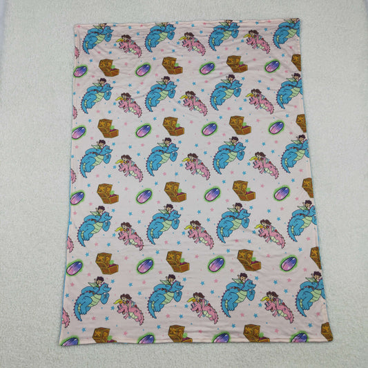 BL0230 Baby Kids Cartoon Dragon Blanket C11.18
