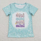 GT0448 Easter Egg blue short sleeve top