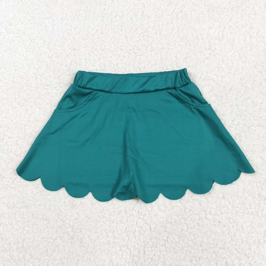 GLK0077 Baby Girls Dark Green Yoga Skorts Bottoms 5.17