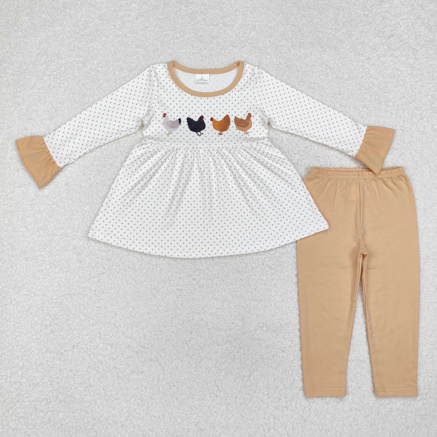 Sibling Girls Boys Fall Chicken Farm Outfits Clothes Sets