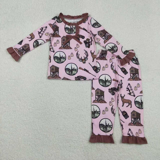 Sibling Baby Boys Girls Deer Hunting Top Pants Pajamas Sets C11.26