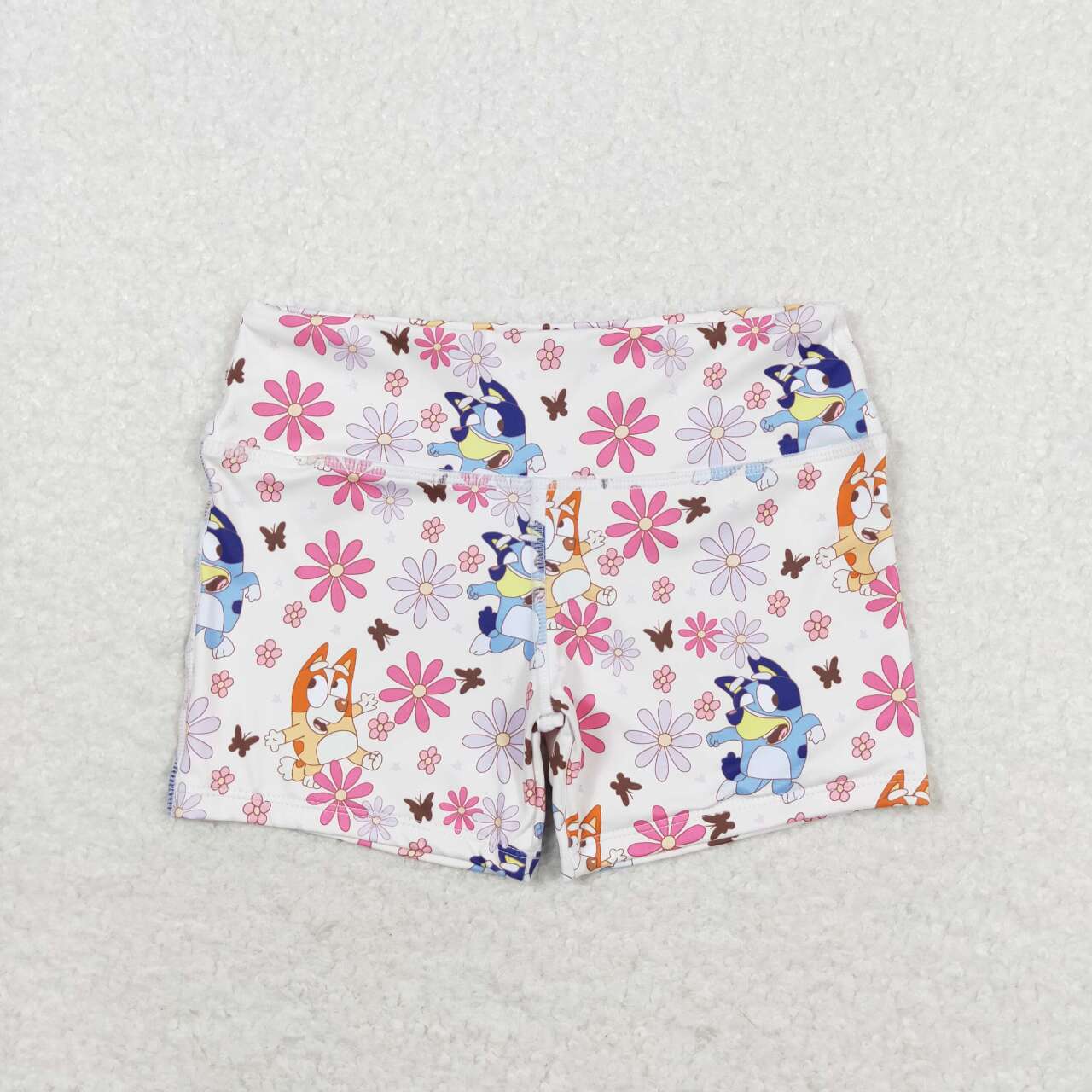 GT0516+SS0213 Cartoon Dog Flower Butterfly Sleeveless Top Shorts Yoga Set