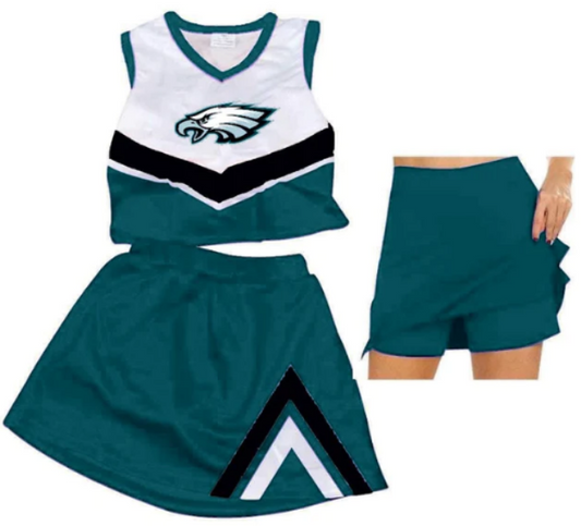 baby girls team cheer skirt outfit
