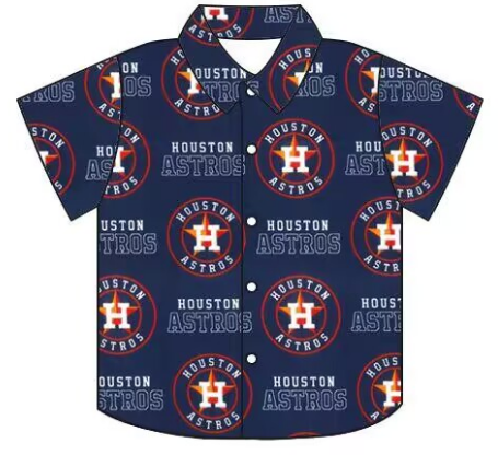 Boys custom Team H short-sleeved shirt