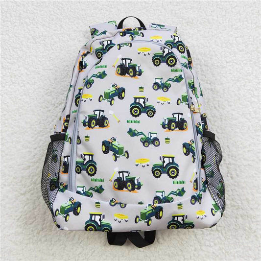 BA0085 Farm Tractor Truck Grey Backpack