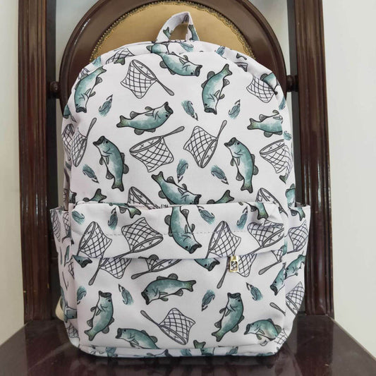 BA0123 White Fishing Backpack