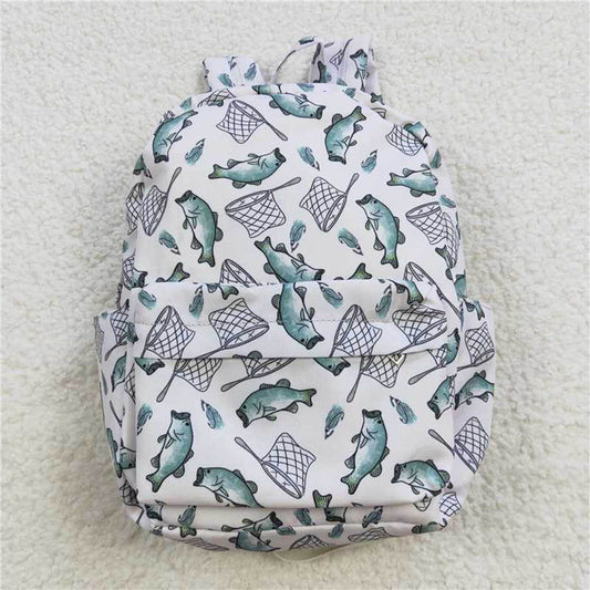 BA0123 White Fishing Backpack