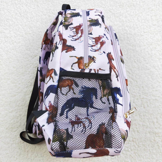 BA0124 horse light purple backpack