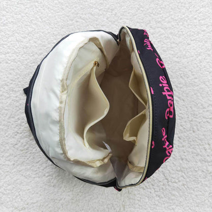 BA0137 Letter Black Backpack