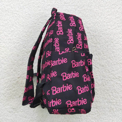 BA0137 Letter Black Backpack