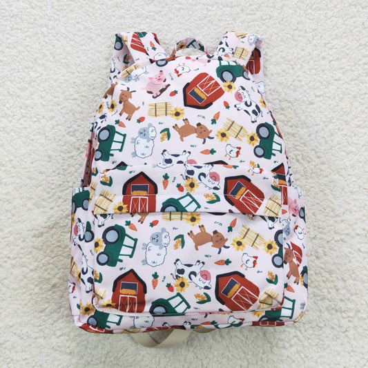 BA0141 Farm Animal Red House Tractor Backpack