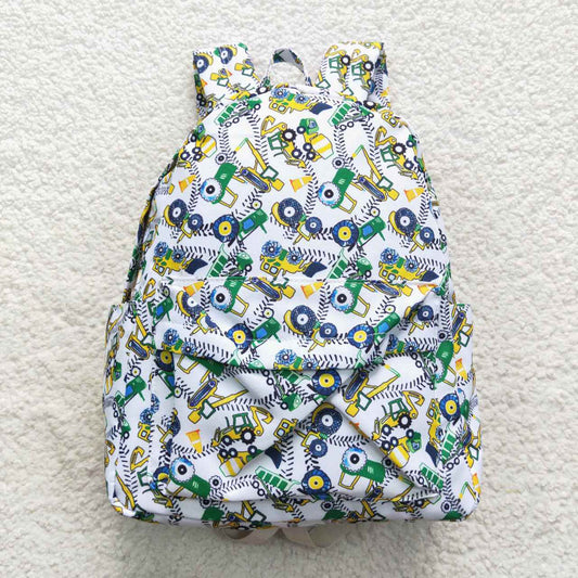 BA0149 Tractor Engineering Truck White Backpack