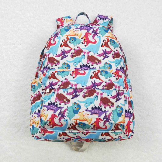 BA0153 dinosaur beige backpack