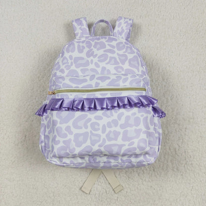 Sibling Baby Girls Floral Print Ruffle Back Bags 5.13