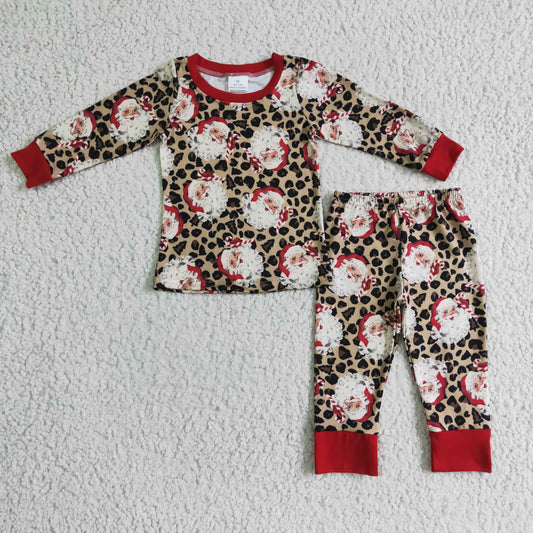 BLP0080 Baby Boys christmas santa pajamas pants set