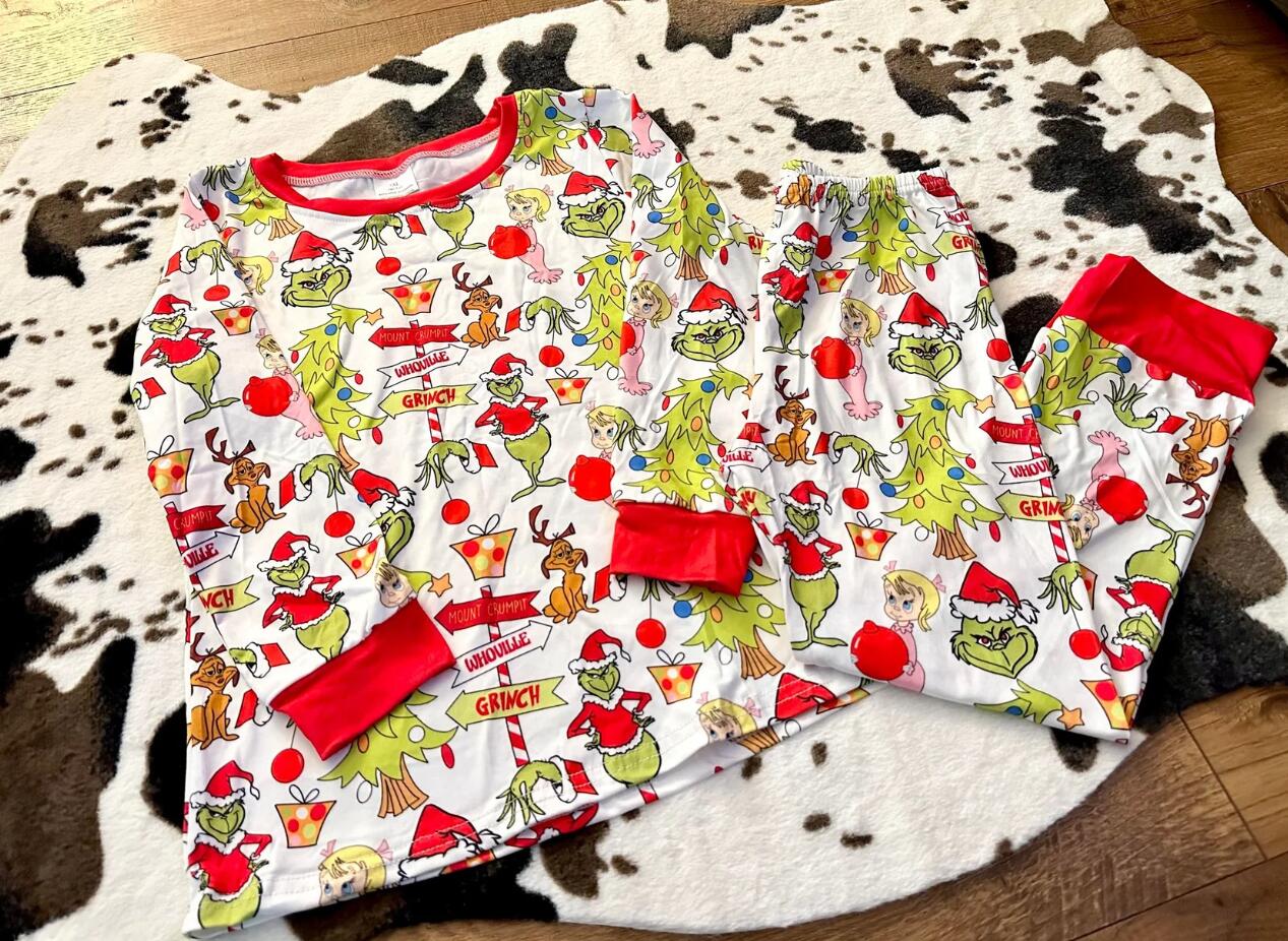 BLP0256 Boys Christmas long sleeve pants suit