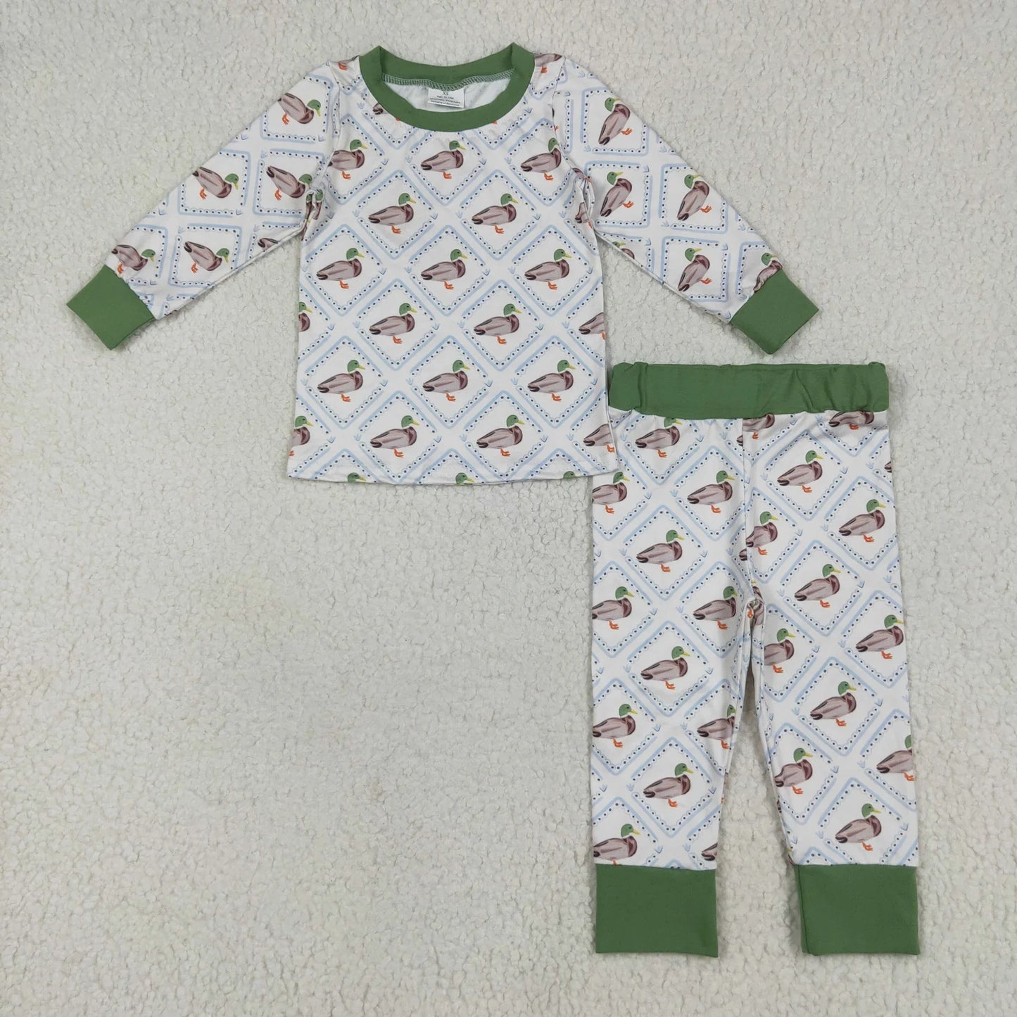 Sibling Baby Boys Southern Camo Ducks Dogs Deer Top Pants Hunting Pajamas Clothes Sets C12.6
