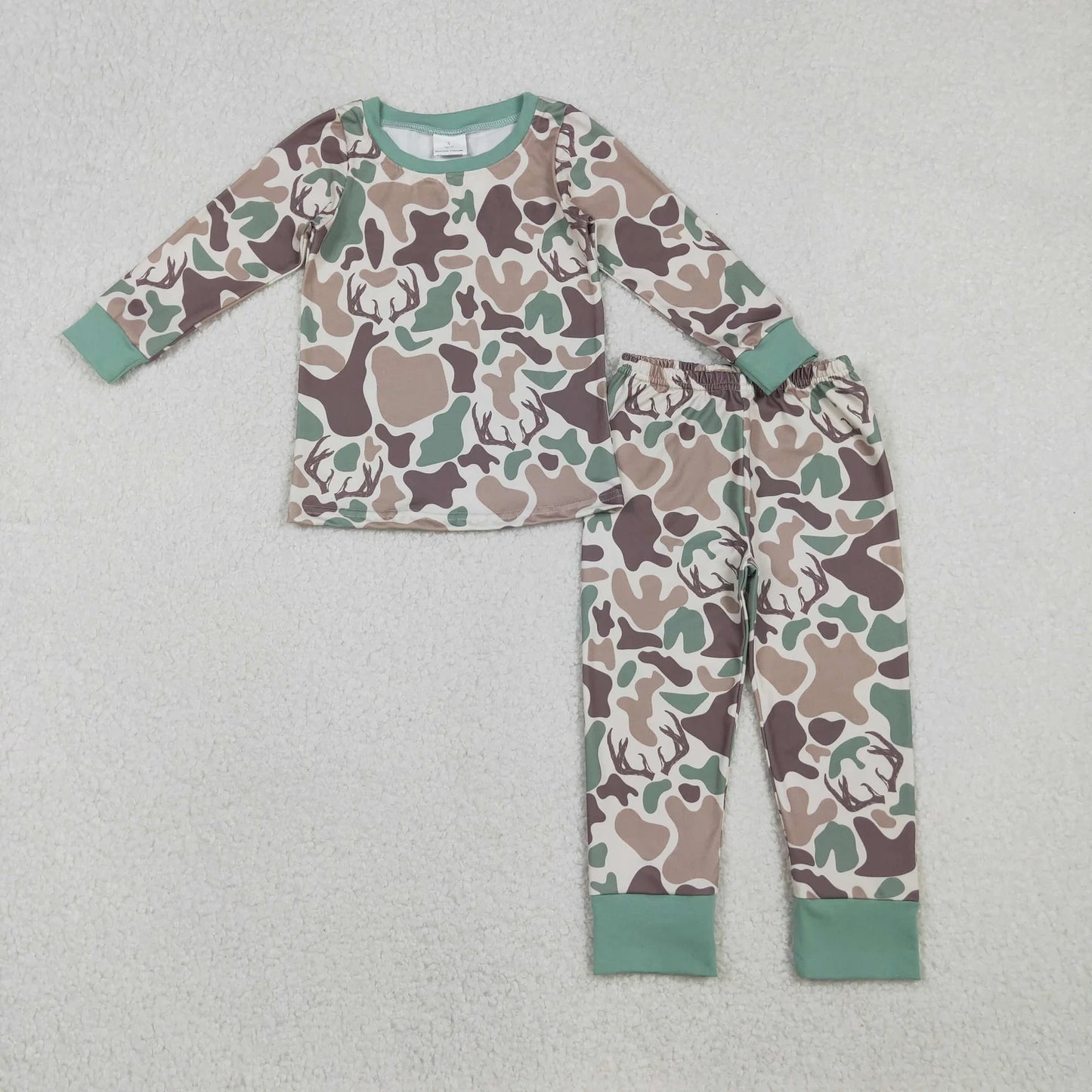Sibling Baby Boys Southern Camo Ducks Dogs Deer Top Pants Hunting Pajamas Clothes Sets C12.6