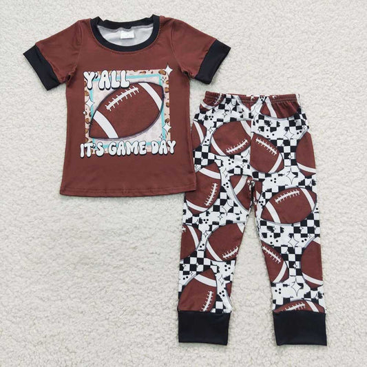 Sibling Baby Boys Game Sports Shirts Pants Outfits Sets 4.16