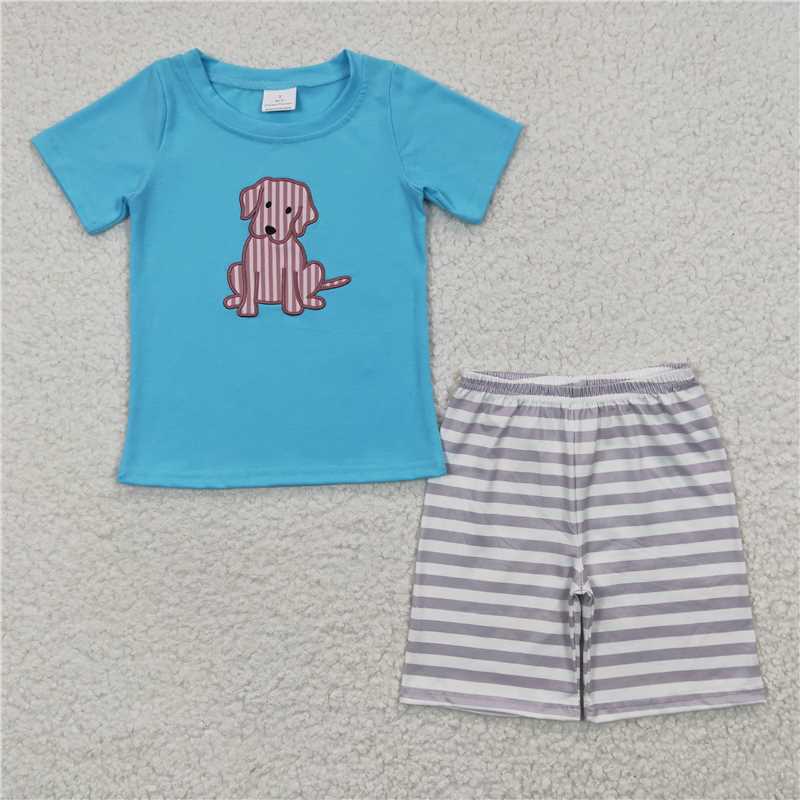 Sibling Baby Boys Brother Western Chicken Dogs Clothes Shorts Sets 7.21
