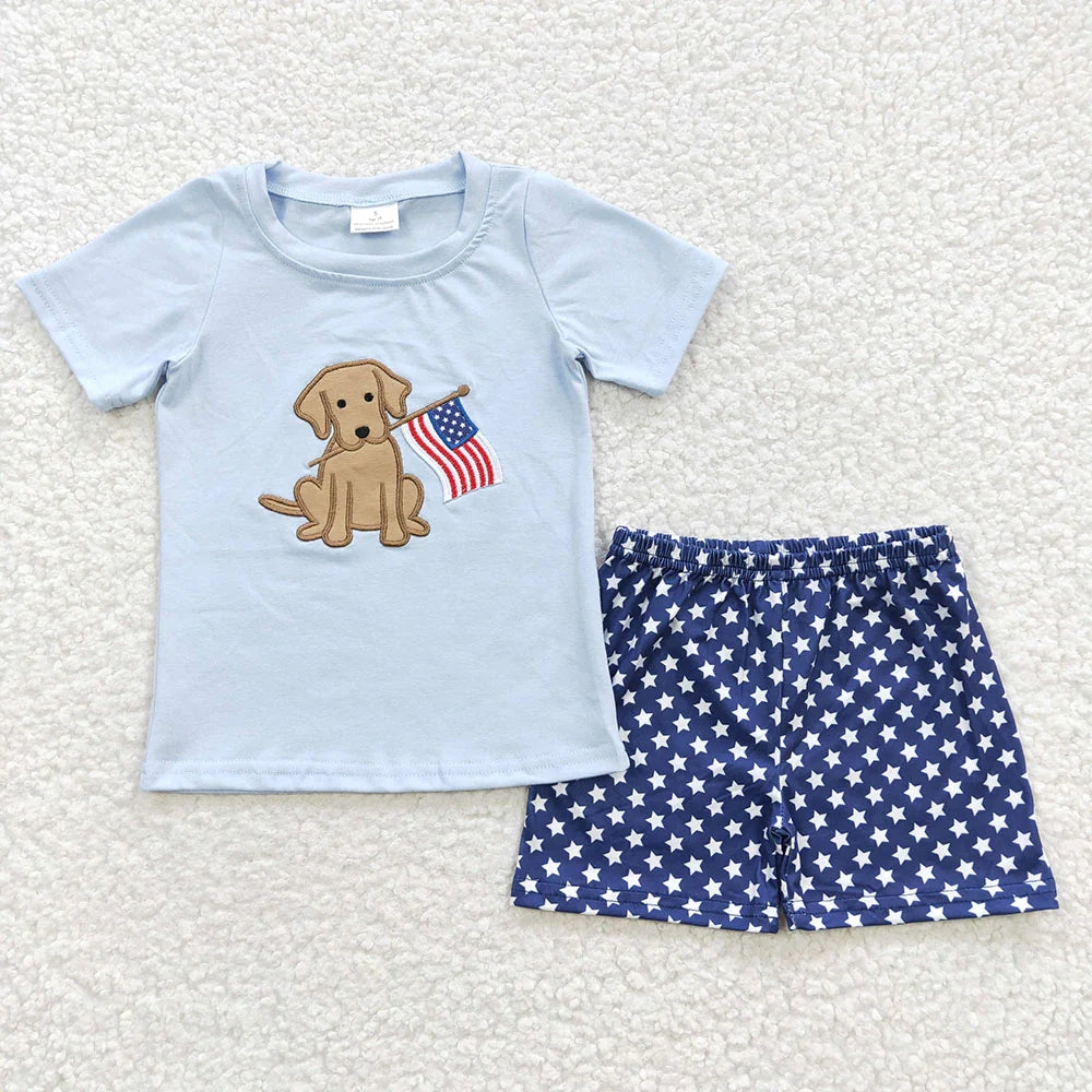 Sibling Baby Boys July 4th Summer Shorts Outfits 4.15